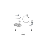 Kit Accesorios Malta(5 Piezas)Cromado