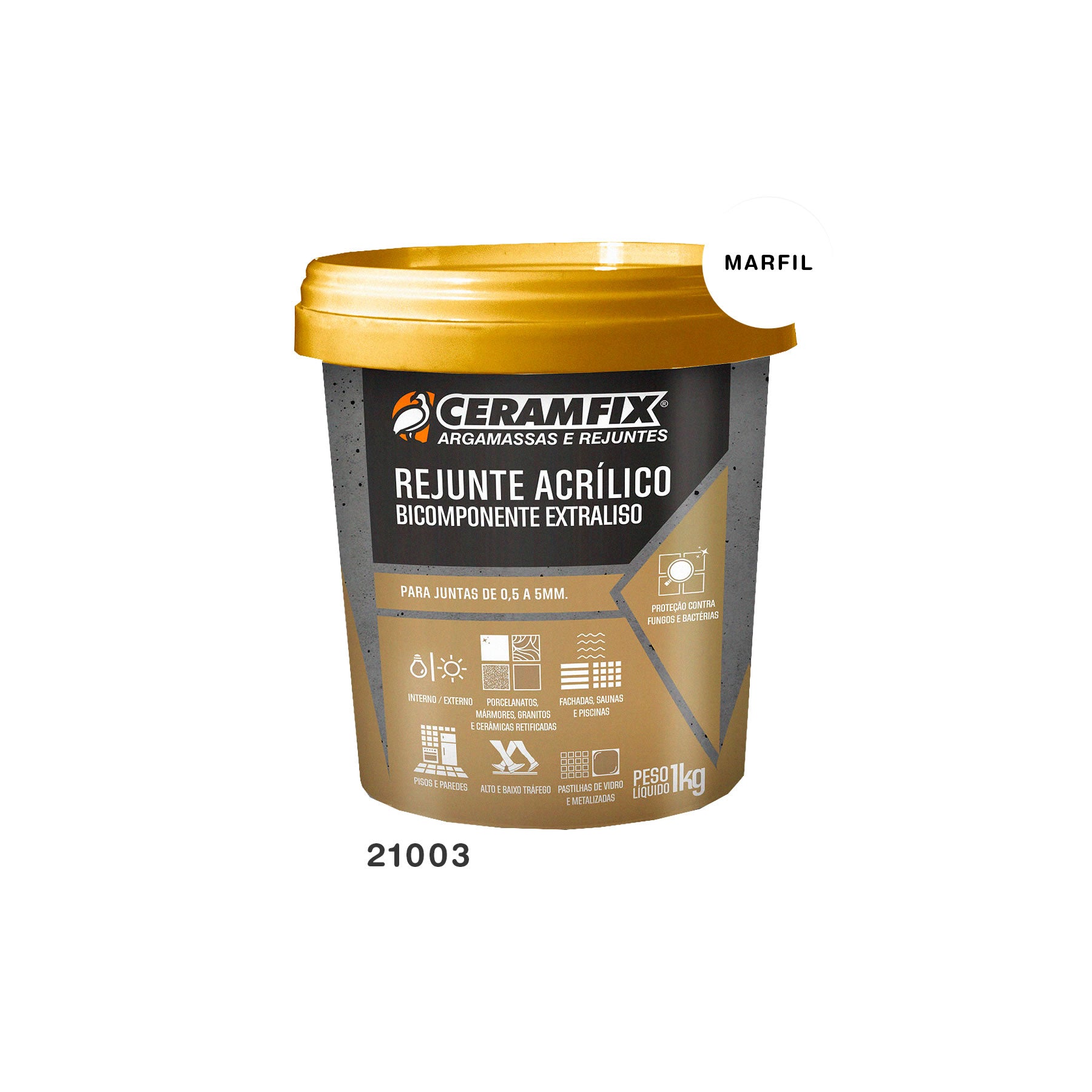 Rejunte Acrílico 1KG Marfil
