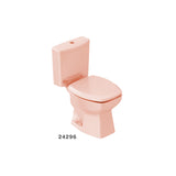 Inodoro Thema Bege Brilloso Kit Ind + Caja + Tapa + Tornillo