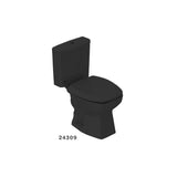 Inodoro Thema Negro Brilloso Kit Ind + Caja + Tapa + Tornillo