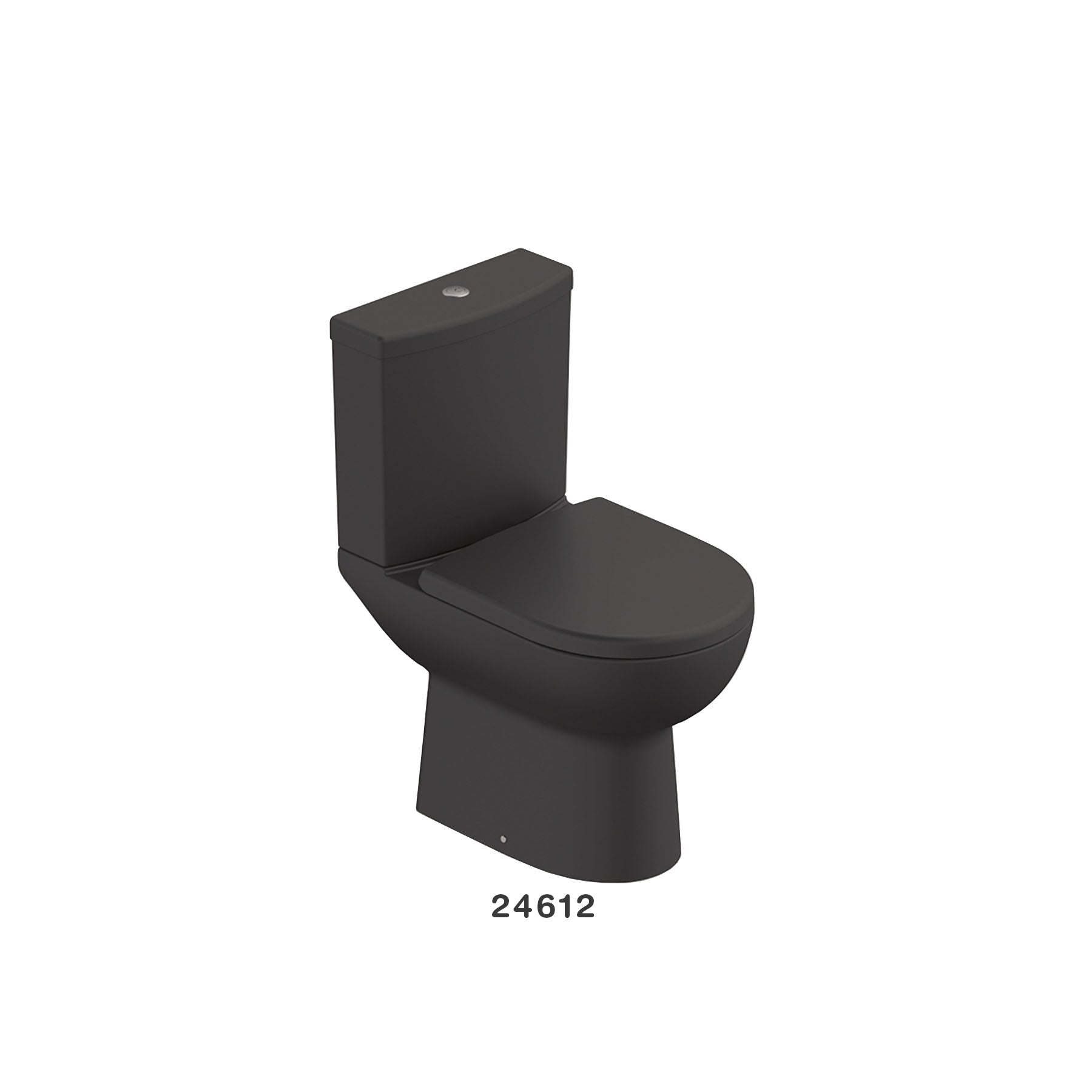 Inodoro Smart Negro Matte Kit Ind + Caja + Tapa + Tornillo
