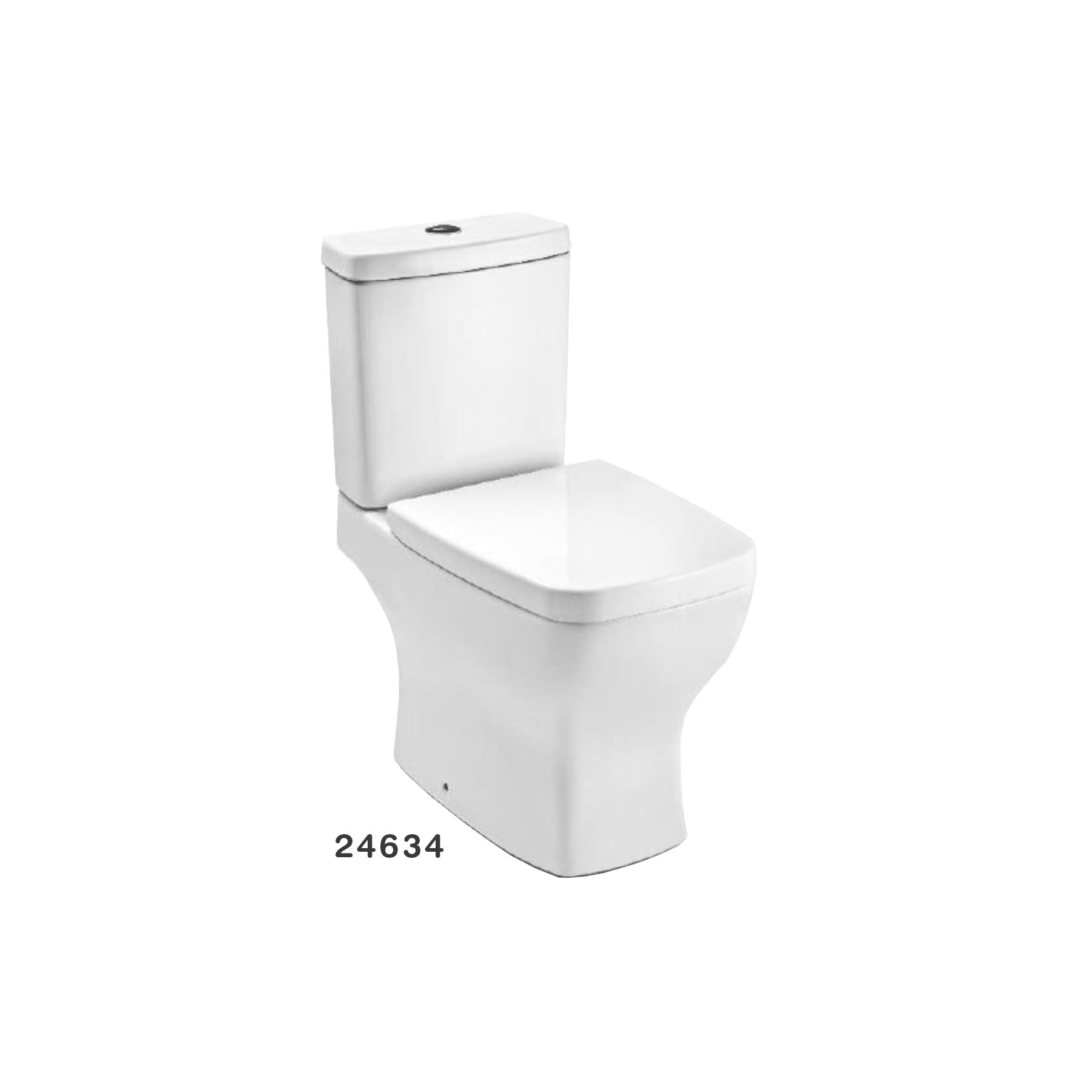 Inodoro Boss Blanco Brilloso Kit Ind + Caja + Tapa