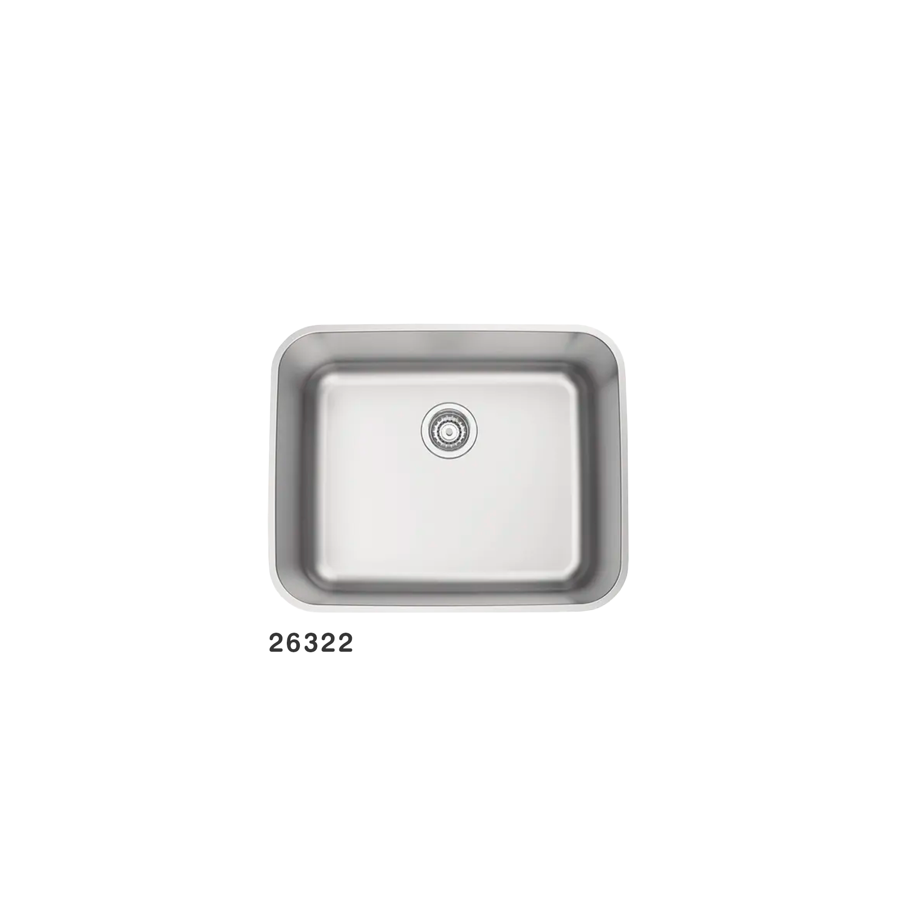 Cuba Embutir Inox 55X45 Pulido Con Sopapa Para Lavand