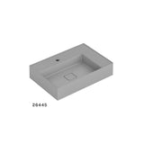 Cuba Apoyo Retangular 60X41 Platinun P8 Gris Matte