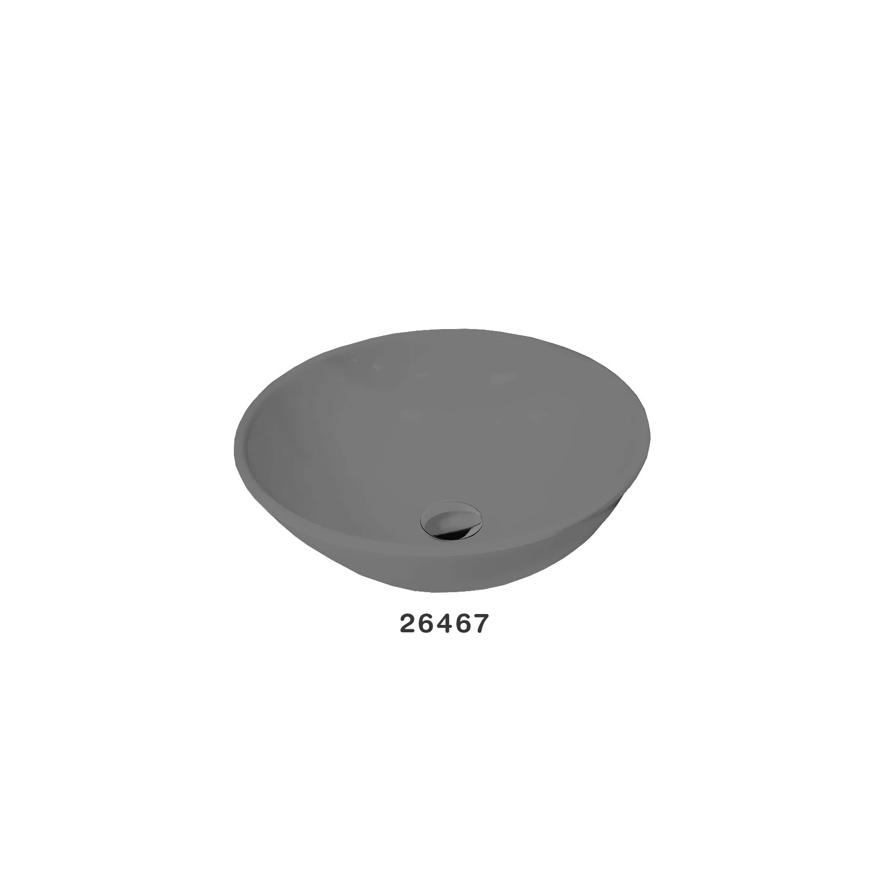 Cuba Apoyo Redonda 350 R1 Gris Matte