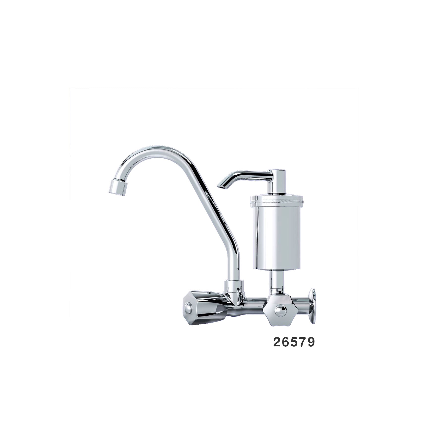 Canilla Para Cocina 2167 Abs Con Purificador 1/4 Cromado C50