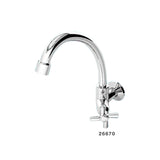 Canilla De Pared Para Lavado Pico Alto ABS Cromado