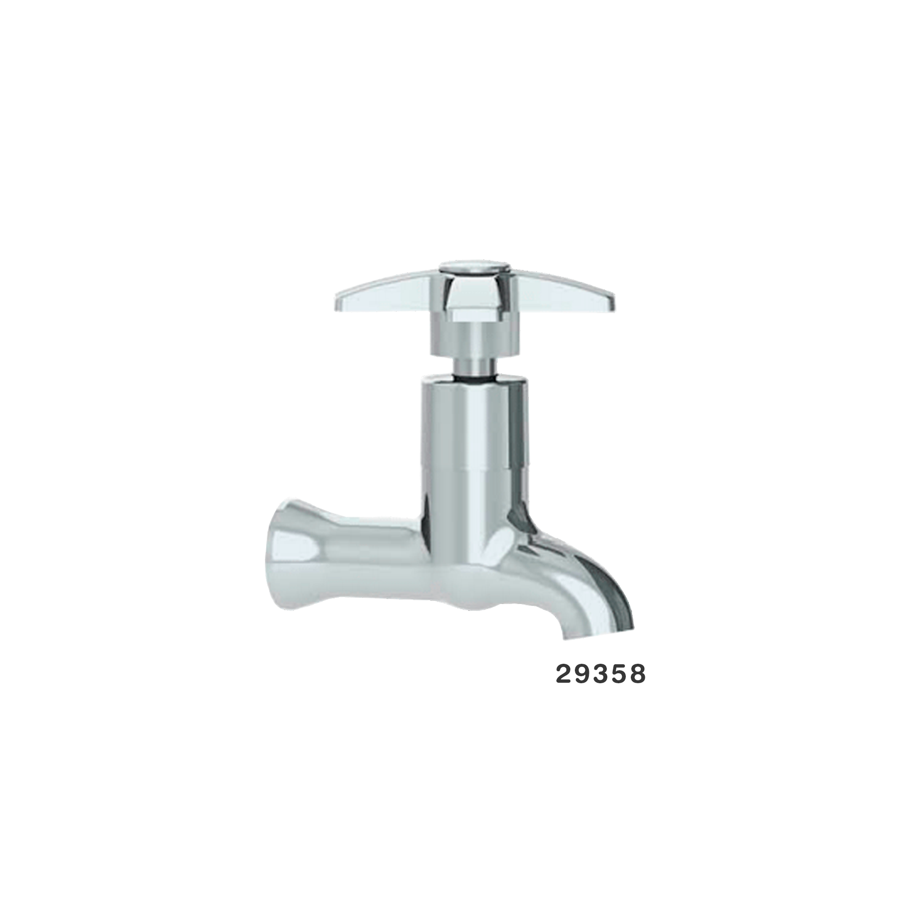 Canilla Tanque 1126 ABS Sistema Vedante 1/2 Cromado C23