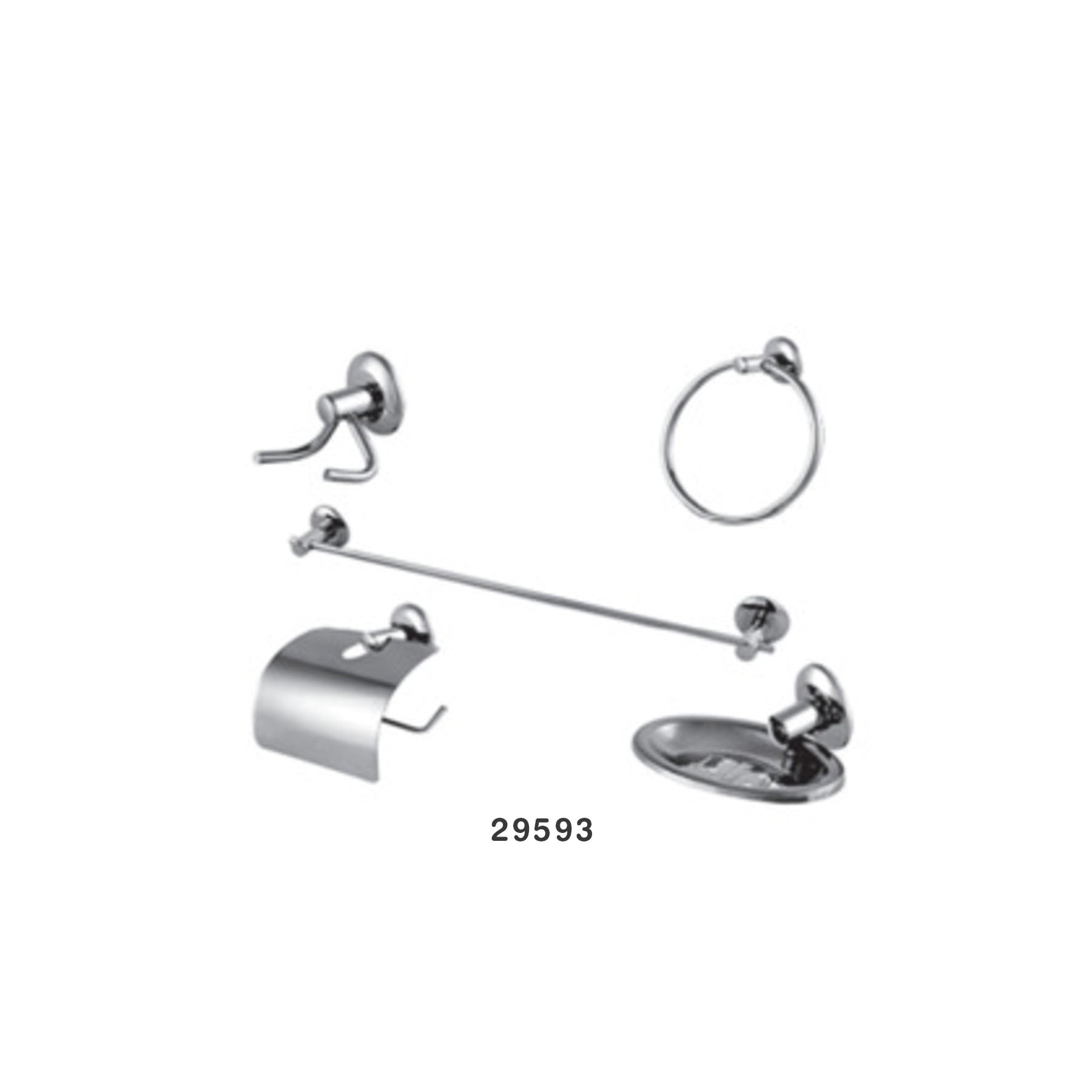 Kit Accesorios 5 Piezas Junior Cromado