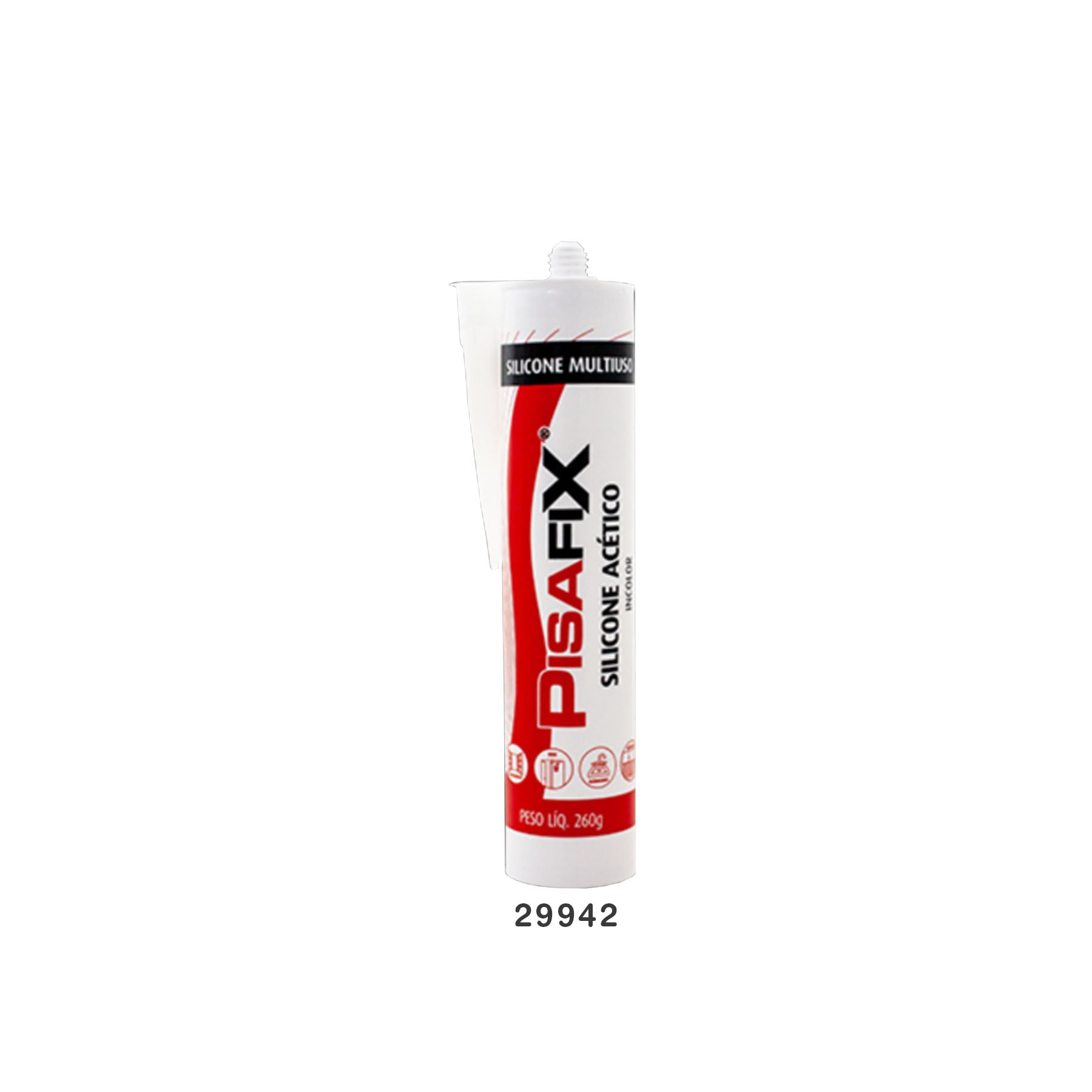 Pisafix Silicona Multiuso S/ Color 260GR