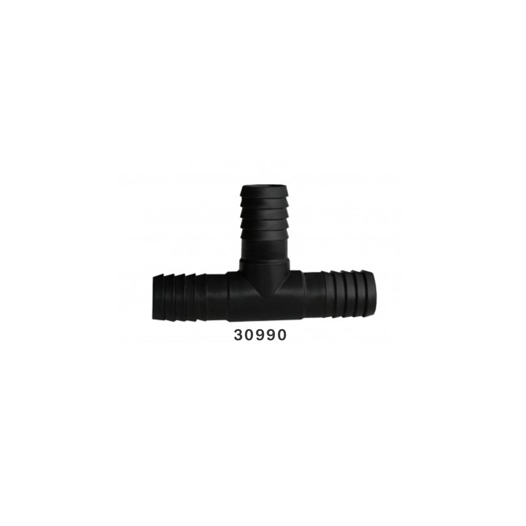 Te Interno Triple Negro Con Estria 1/2P