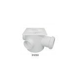 Caja Sifon Cuadrada Blanca 150X150X50MM
