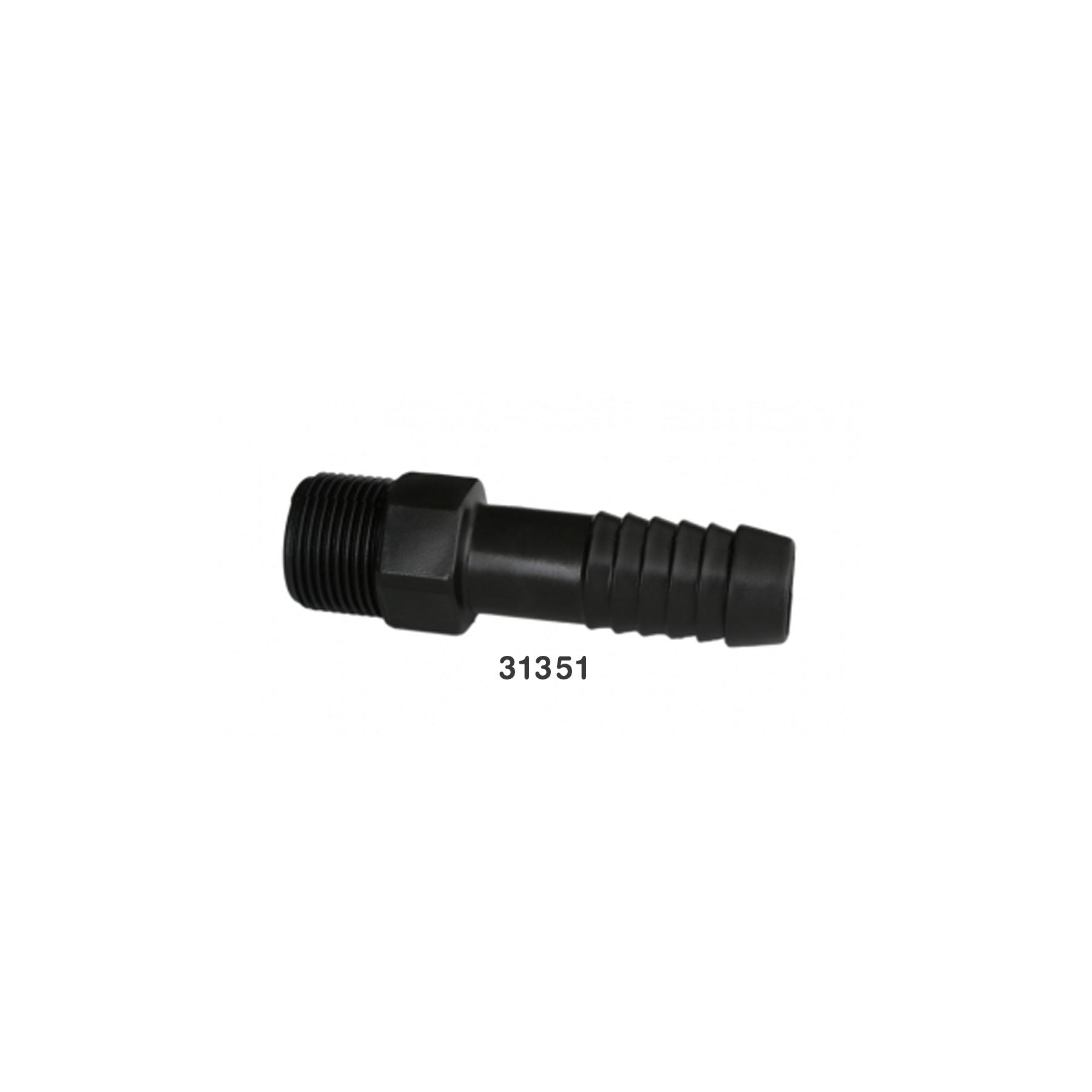 Adap-Int Con Rosca Estria Negro 2P