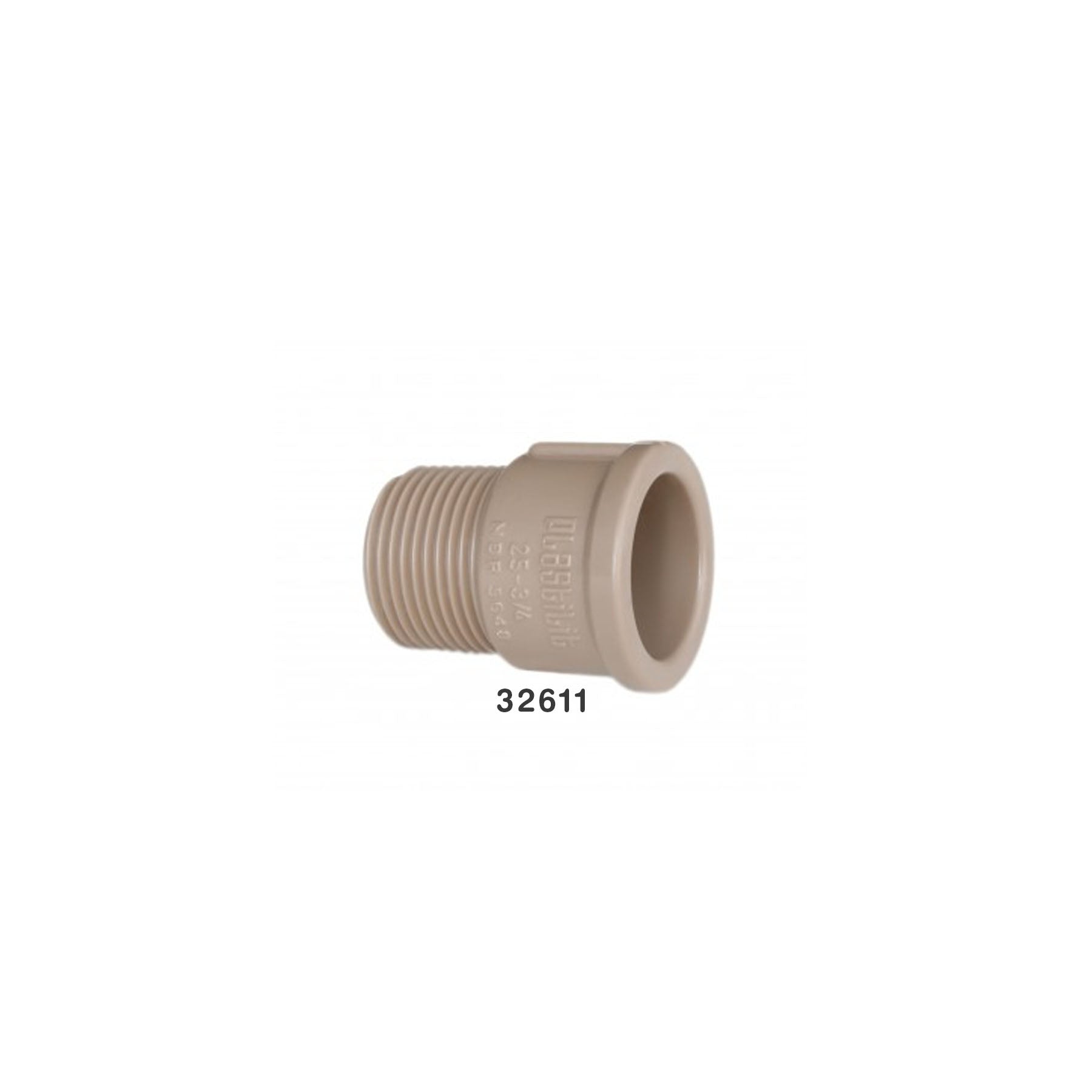 Adap-Corto Liso Rosca 20MMX1/2P