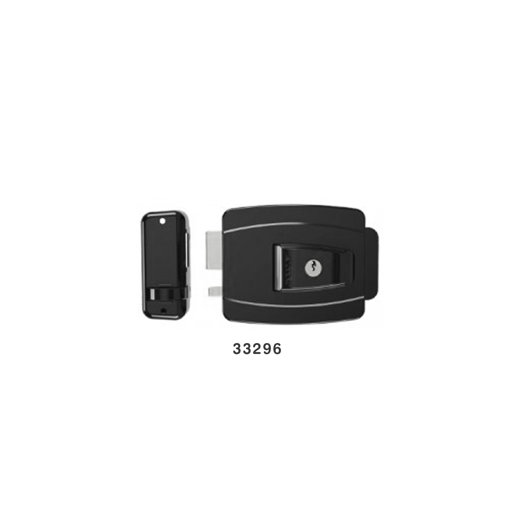 Agl-Cerradura Al 100R-12V Negro -42MM