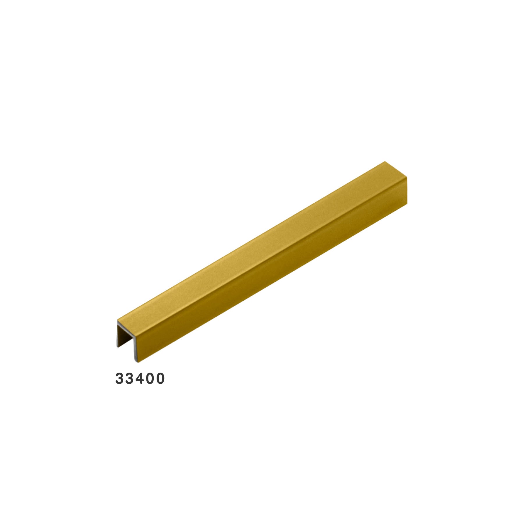 Perfil Luxor Golden Matte 10X10MMX3 Metros