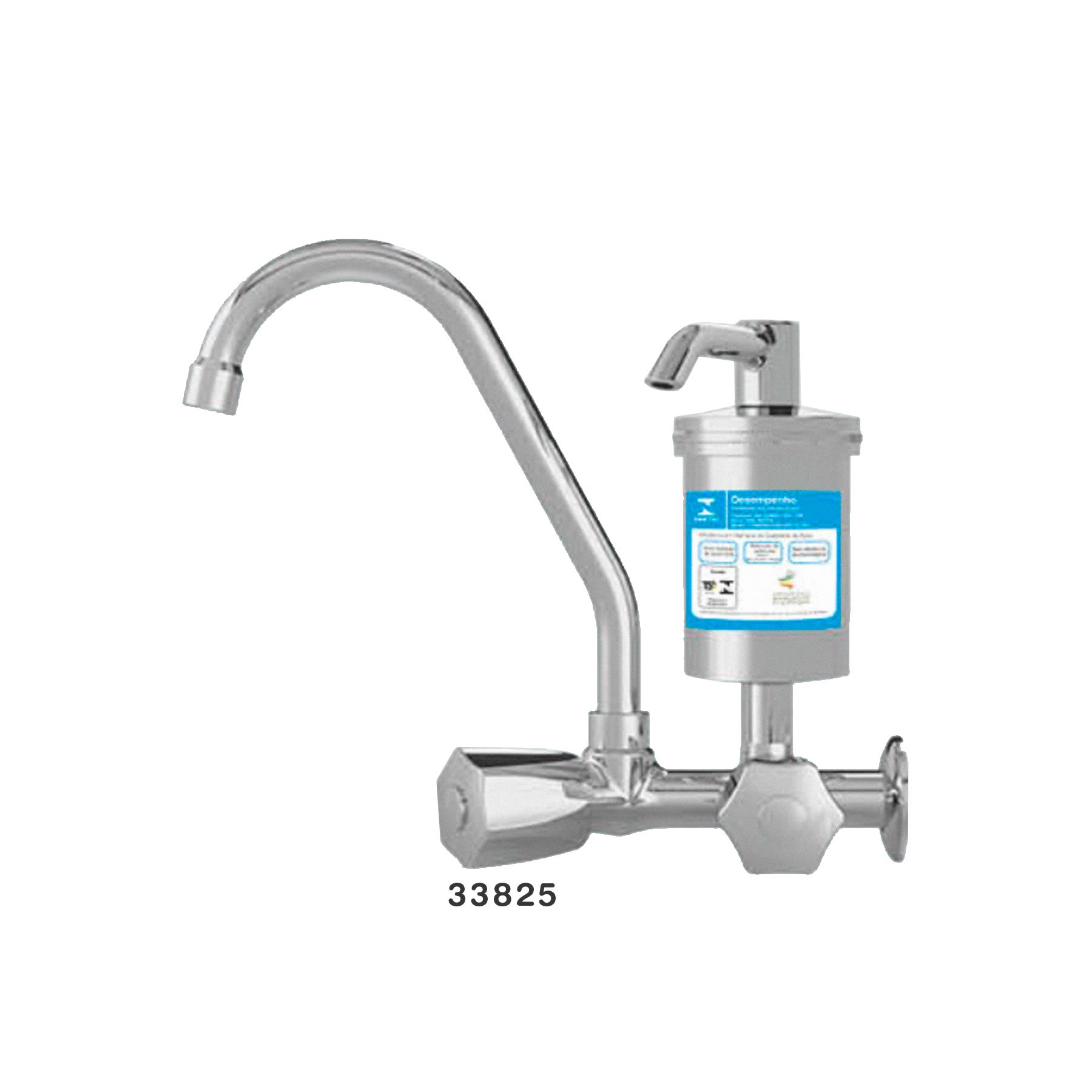 Canilla Para Cocina 2167 Bica Movil Con Purificador Cromado C50
