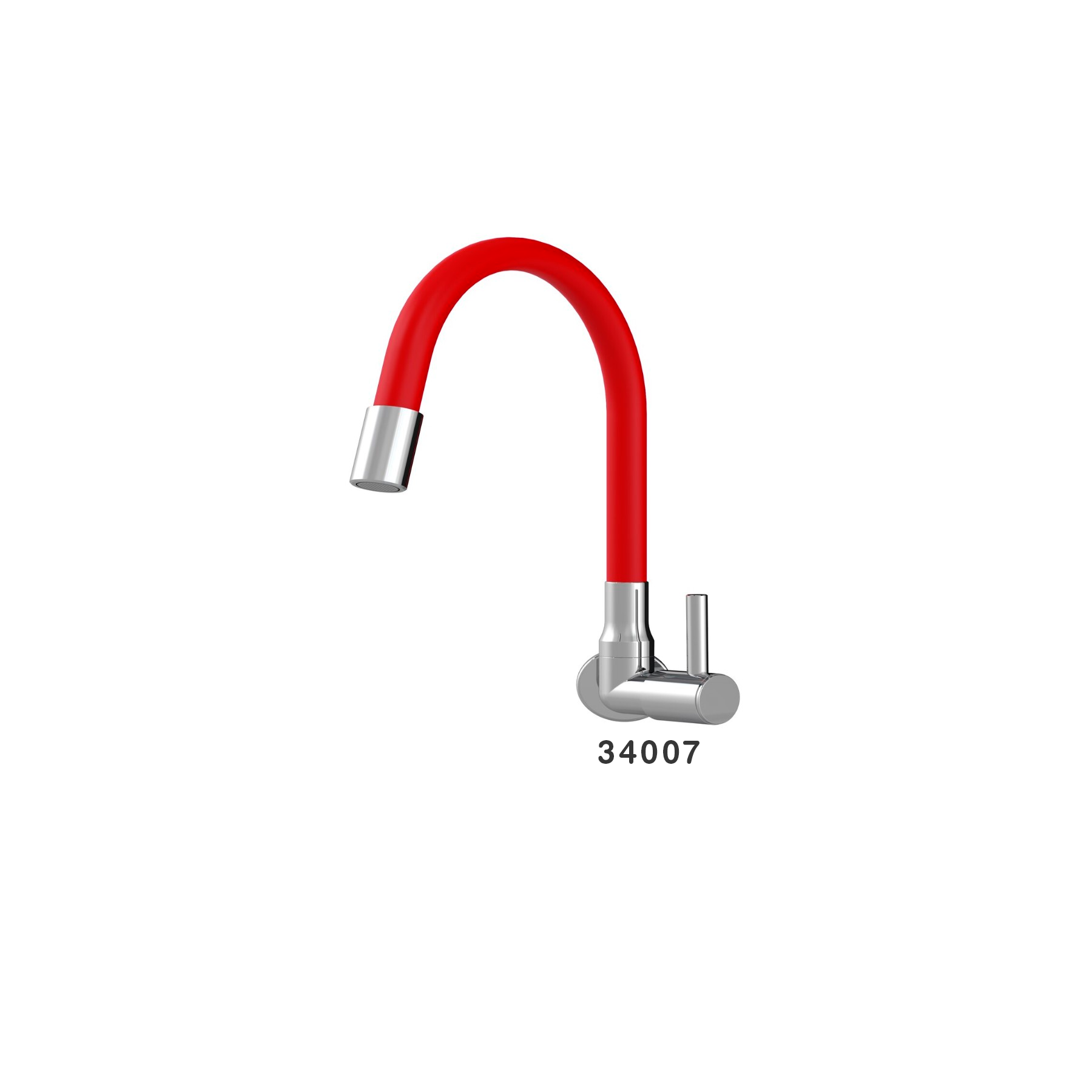 Canilla Para Cocina 1167 Color Flex Rojo 1/4-1/2 DN15