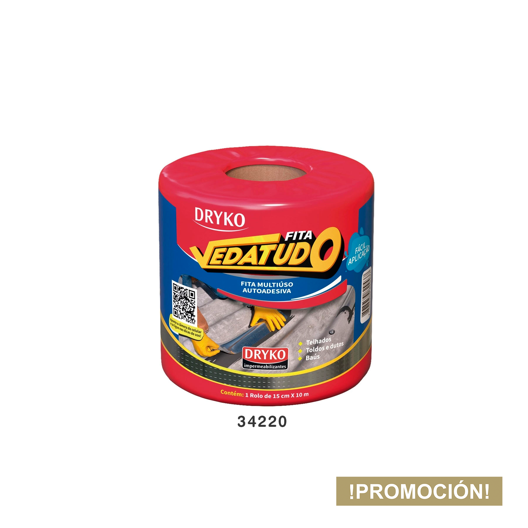 Drykofix Aluminio Membrana 15CMX10MM