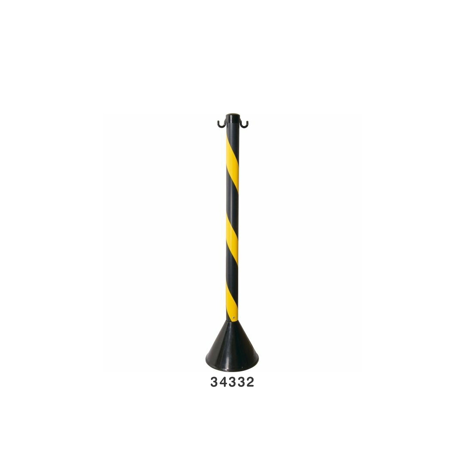 Plastcor Desmont Pedestal Plas Negro/Amarillo 90CM
