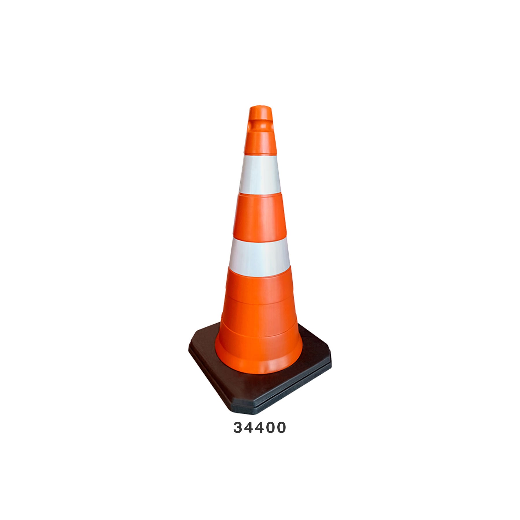 Plastcor Cono Senhalizador Naranaja Blanco 75CM Reflectv