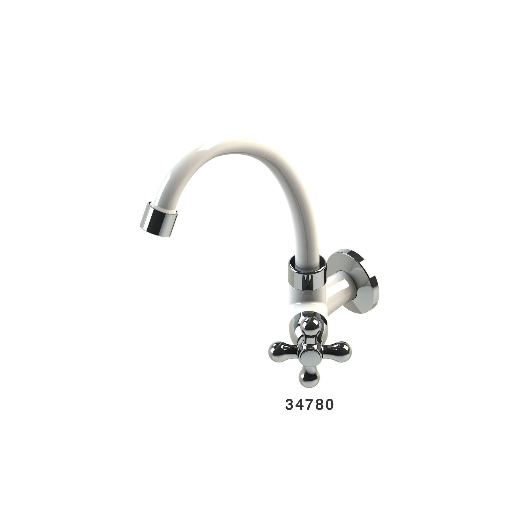 Canilla Para Cocina 1167 ABS B.M.A 1/4-1/2 BR/Cromado C33