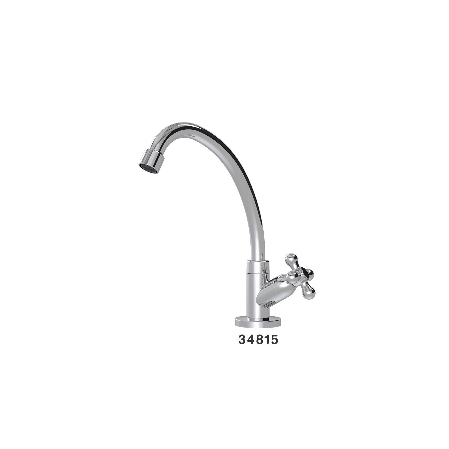 Canilla Cocina/Mesa 1168 ABS 1/4-1/2 Cromado C33