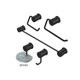 Kit Accesorios 5 PiezasS Redondo Lujo Black