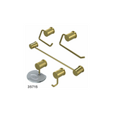Kit Accesorios 5 Piezas Cuadrado Lujo Gold