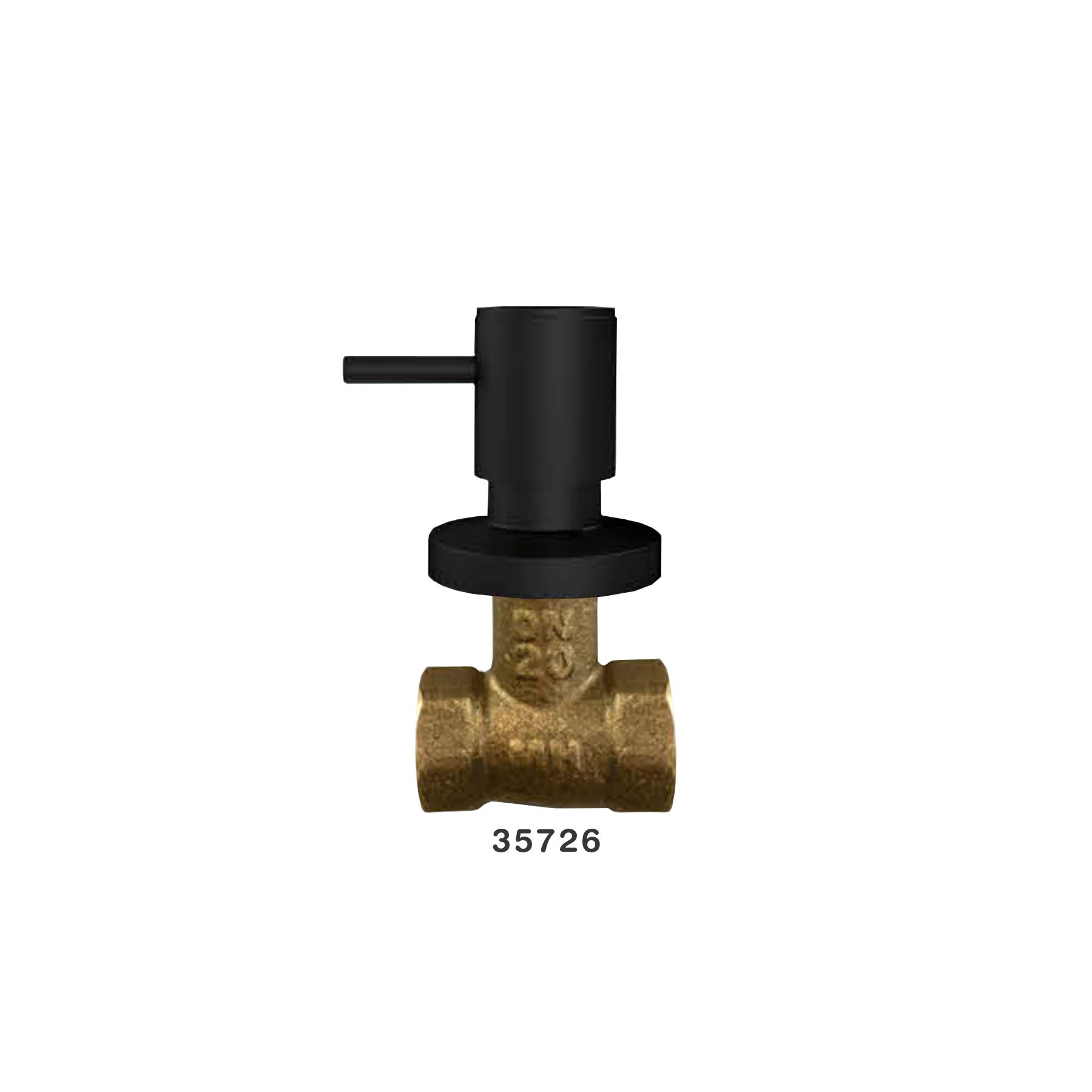 Registro De Presion 1404 C90 3/4 Negro