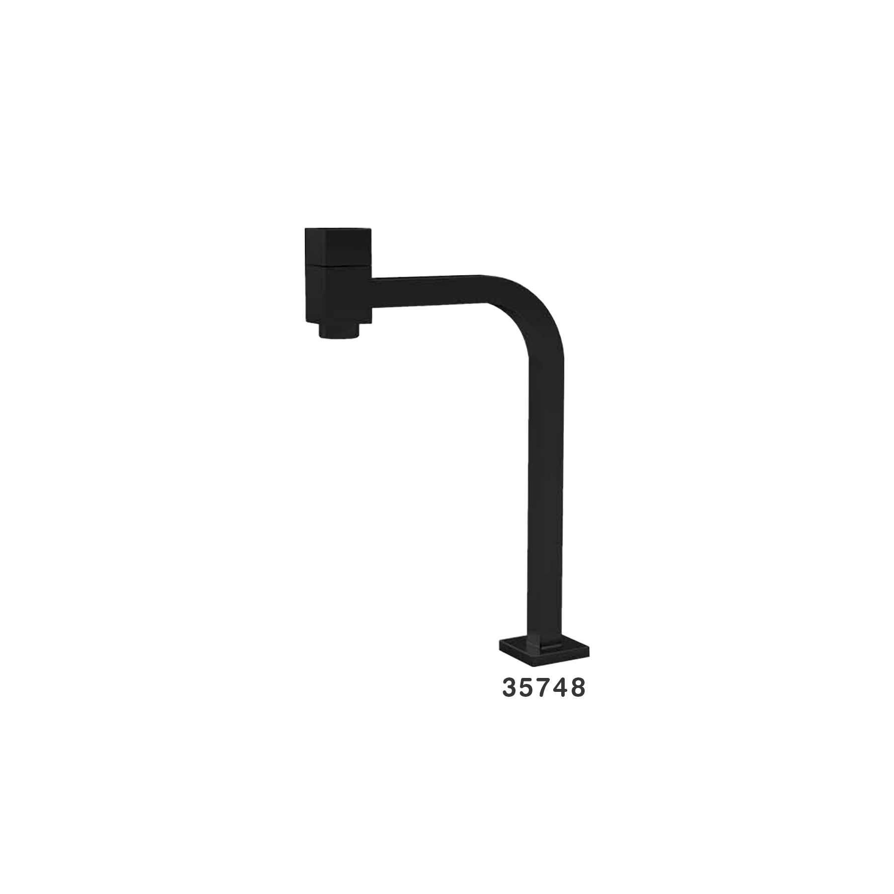 Canilla de Cocina Para Mesa 4050 Cuadrado 1/4-1/2 Matte