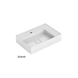 Cuba Apoyo Retangular 60X41 Platinun P8 Blanco Brilloso