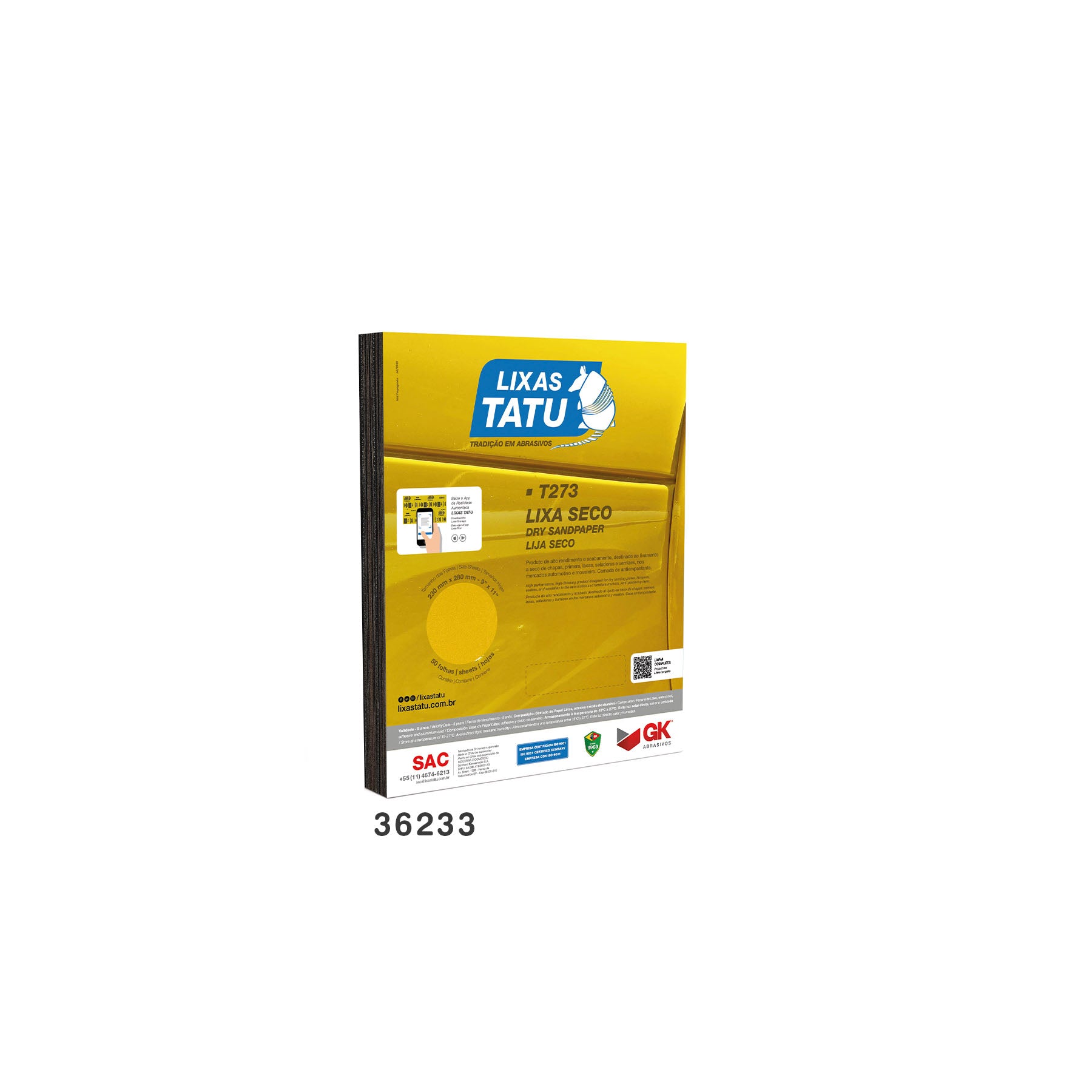 Lijas Tatu Disco GK Seco T273-6P C/P 6A 600G