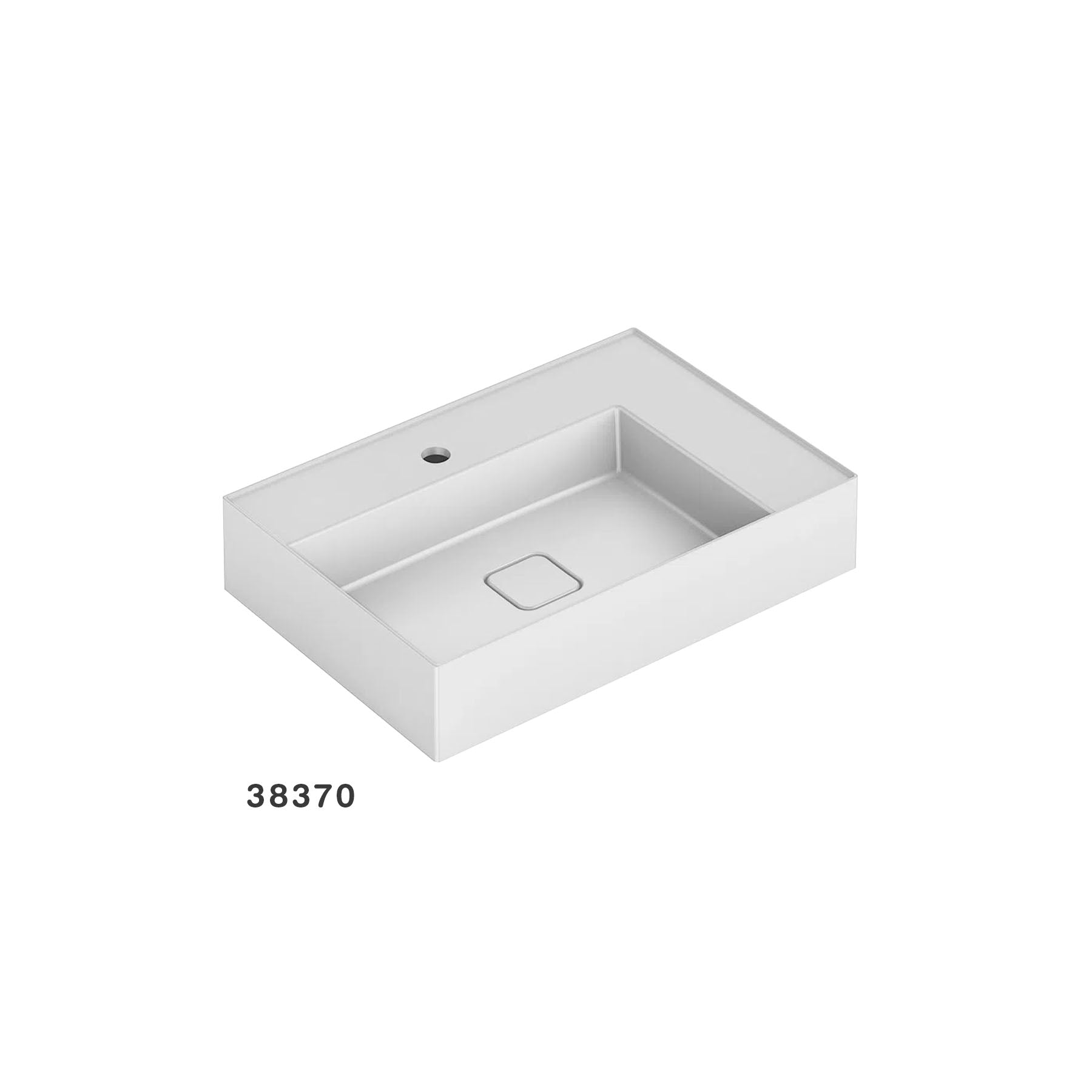 Cuba Apoyo Retangular 60X41 Platinun P8 Blanco Matte