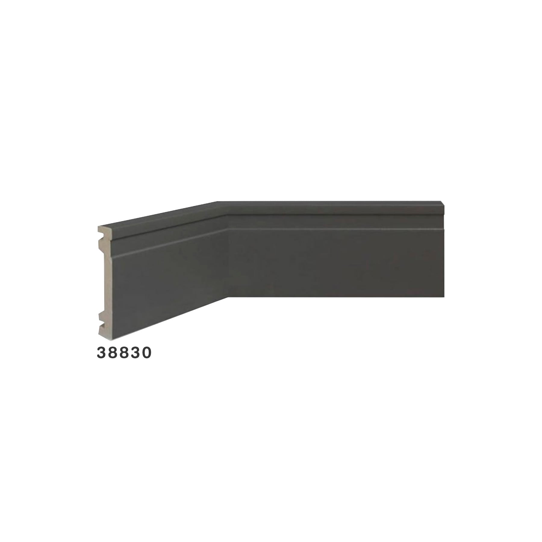 Ruffino Rodape Frisado Gris 10X2.40