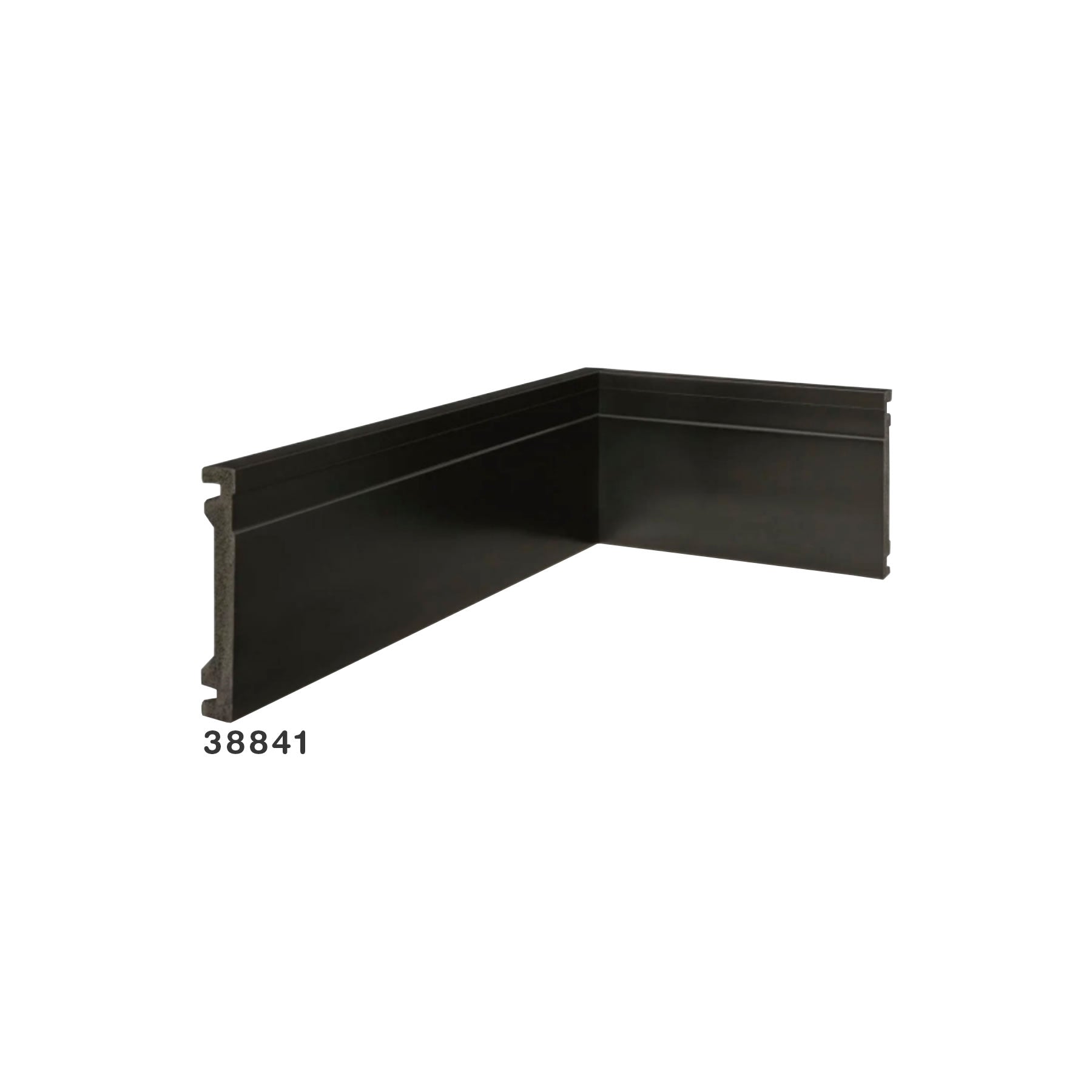 Ruffino Rodape Frisado Negro 10X2.40