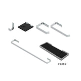 Kit Accesorios 5 Piezas Cuadrado Lujo Cromado