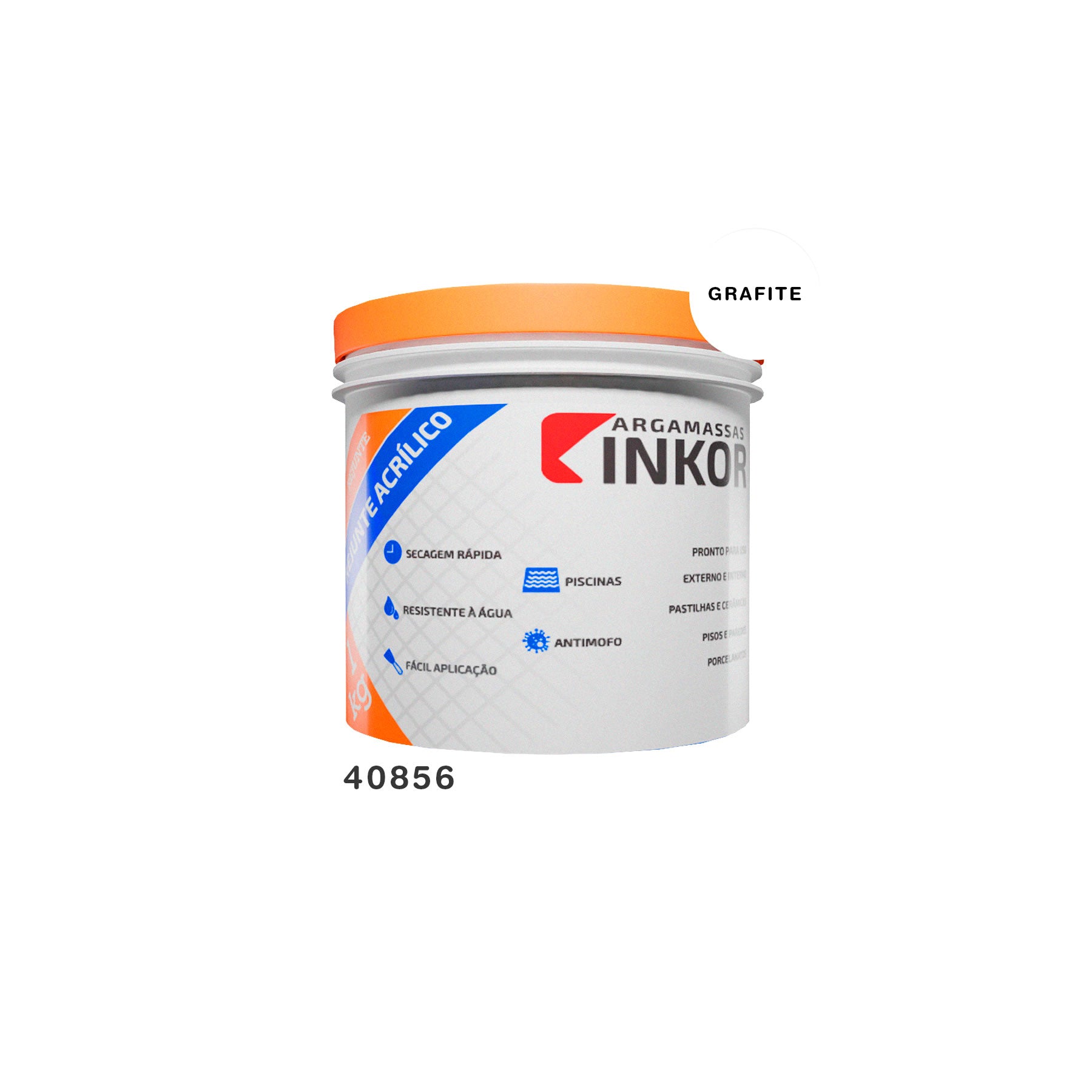 Rejunte Acrílico 1KG Grafito