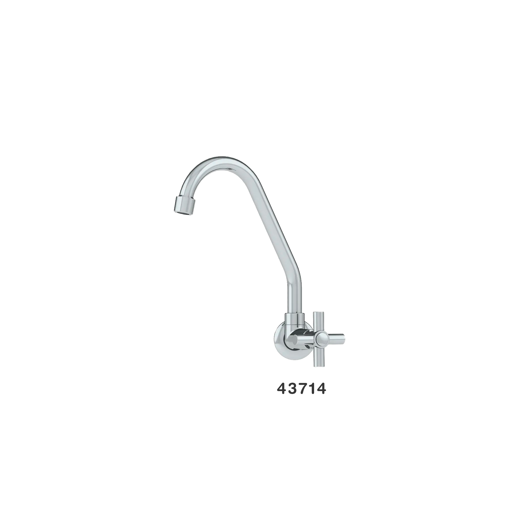 Canilla Para Cocina de Pared 1167 Pico Móvil Alta 1/2 CR C31