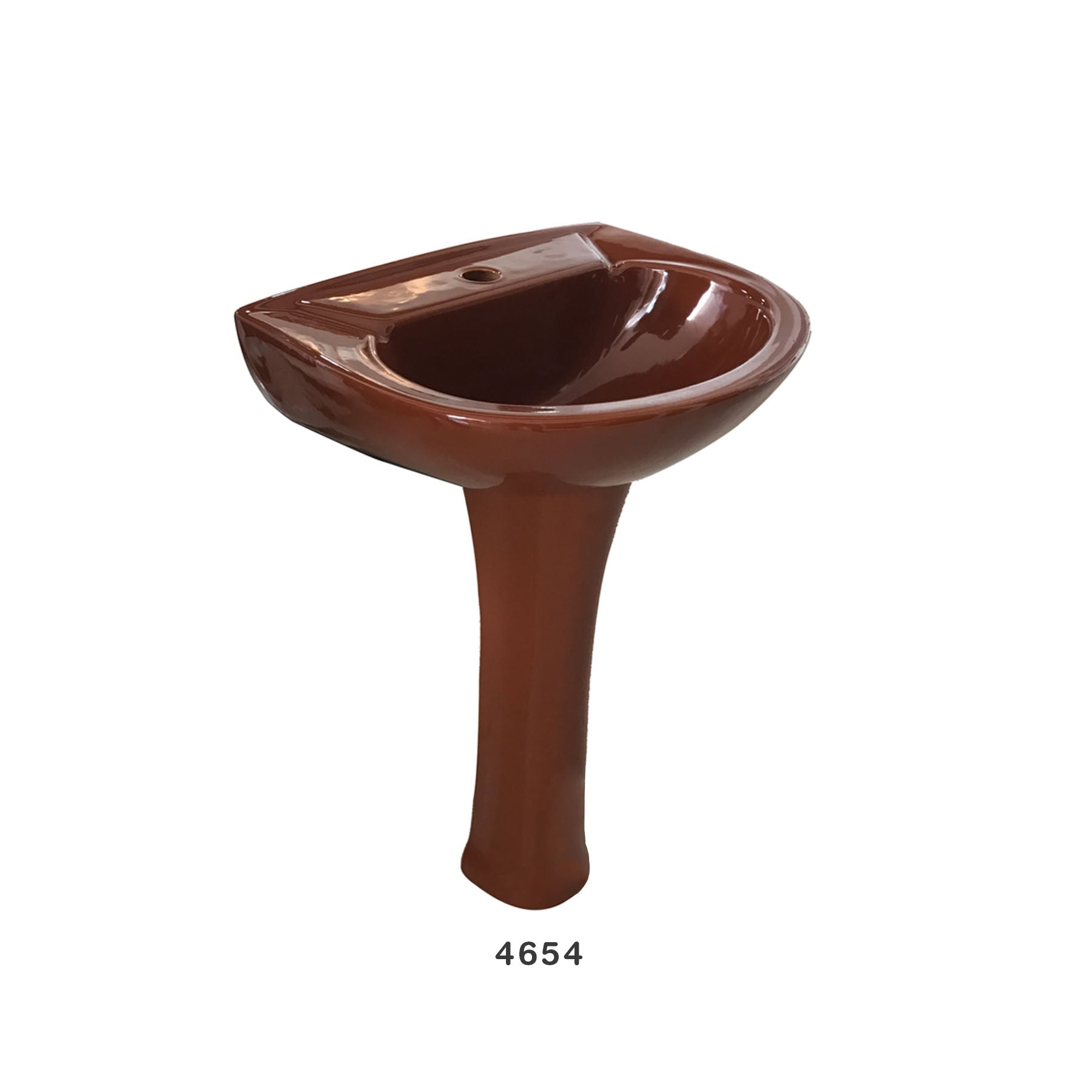 Lavamano Con Pedestal Saveiro Ocre