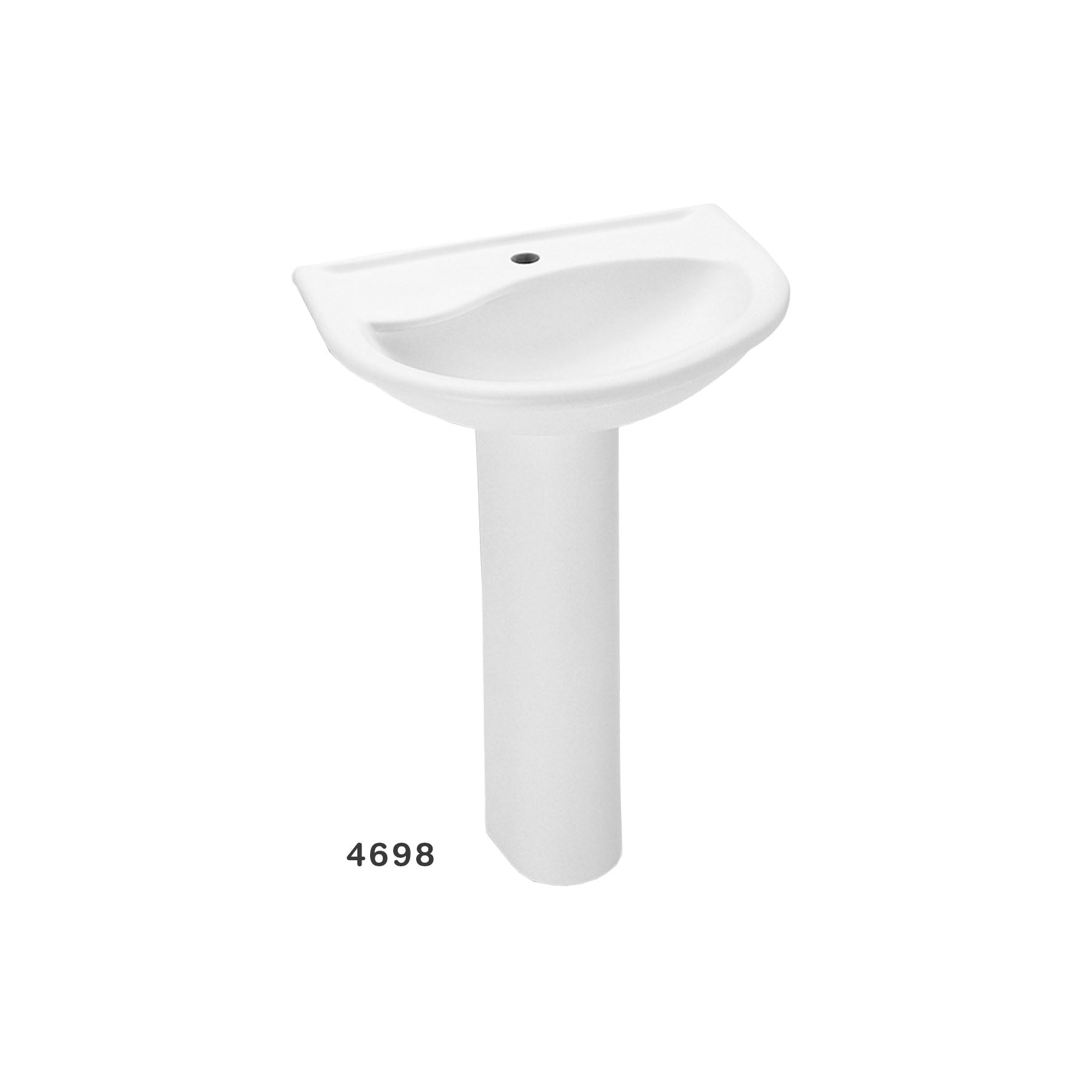 Lavamano Con Pedestal Calypso Blanco