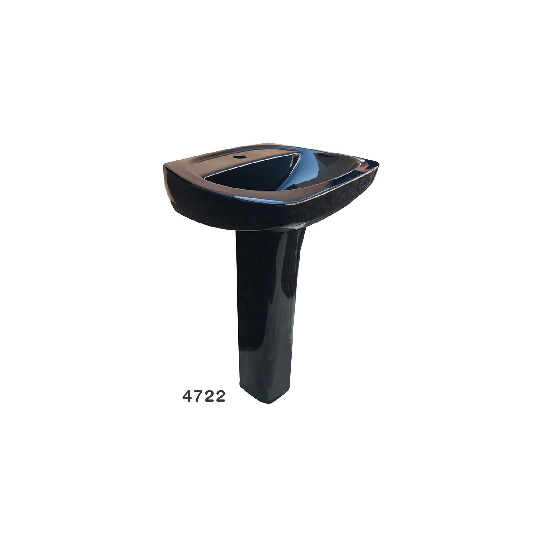 Lavamano Con Pedestal Thema Negro
