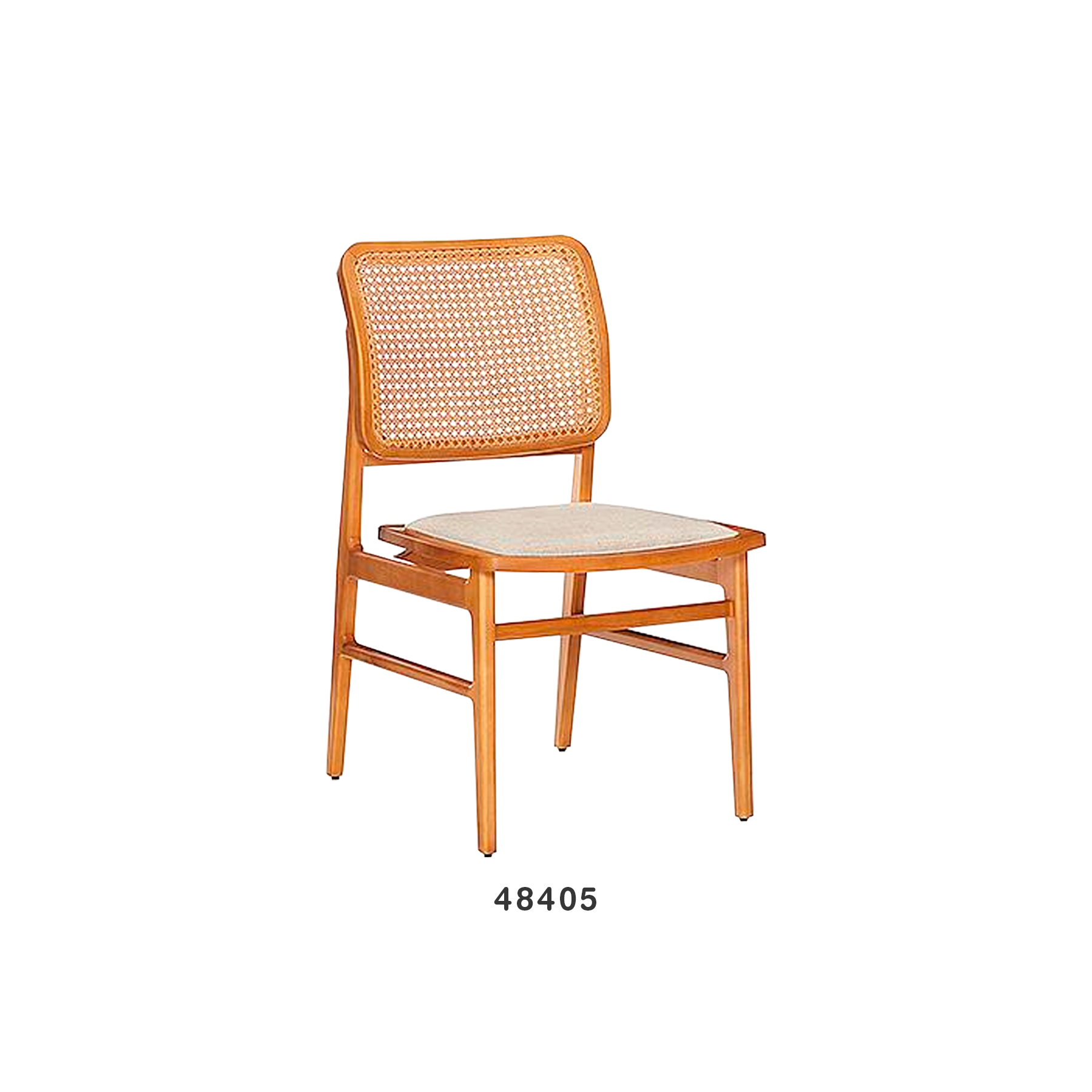 Silla de Tejido Annie 02 Castaño