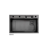 Bacha de Embutir Inoxidable 75X46X22cm Aura Silver Rectangular