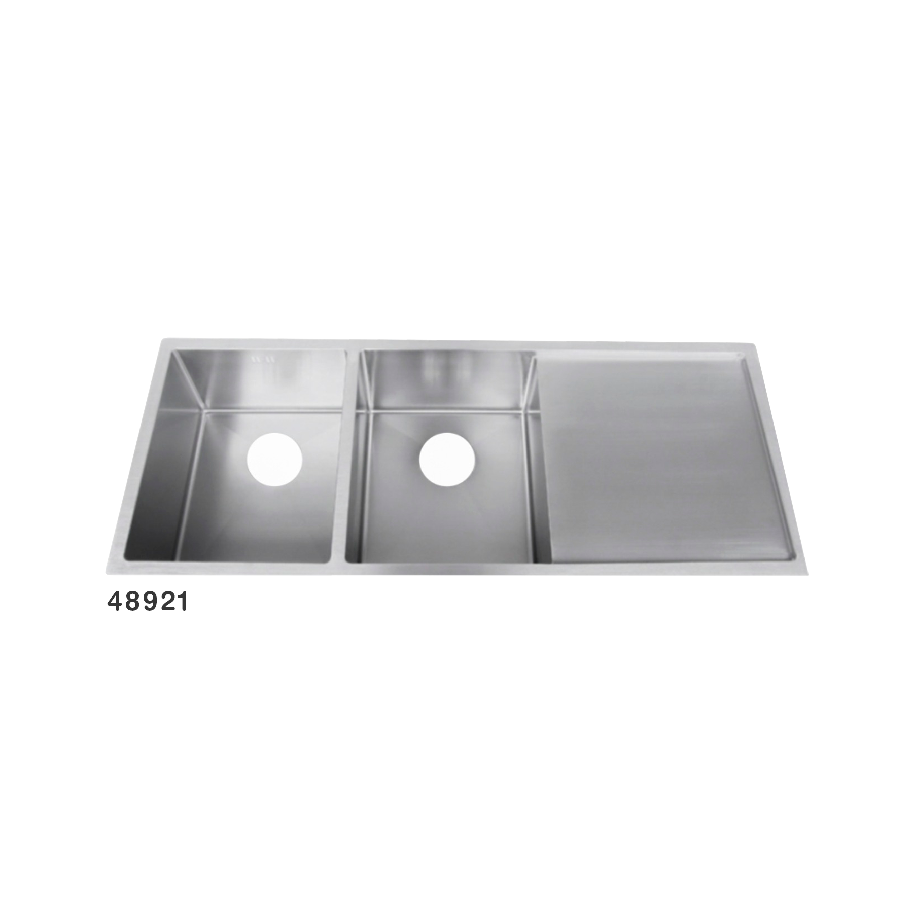 Bacha Michels de Embutir Inoxidable 120X50X21cm Crystal Silver Rectangular