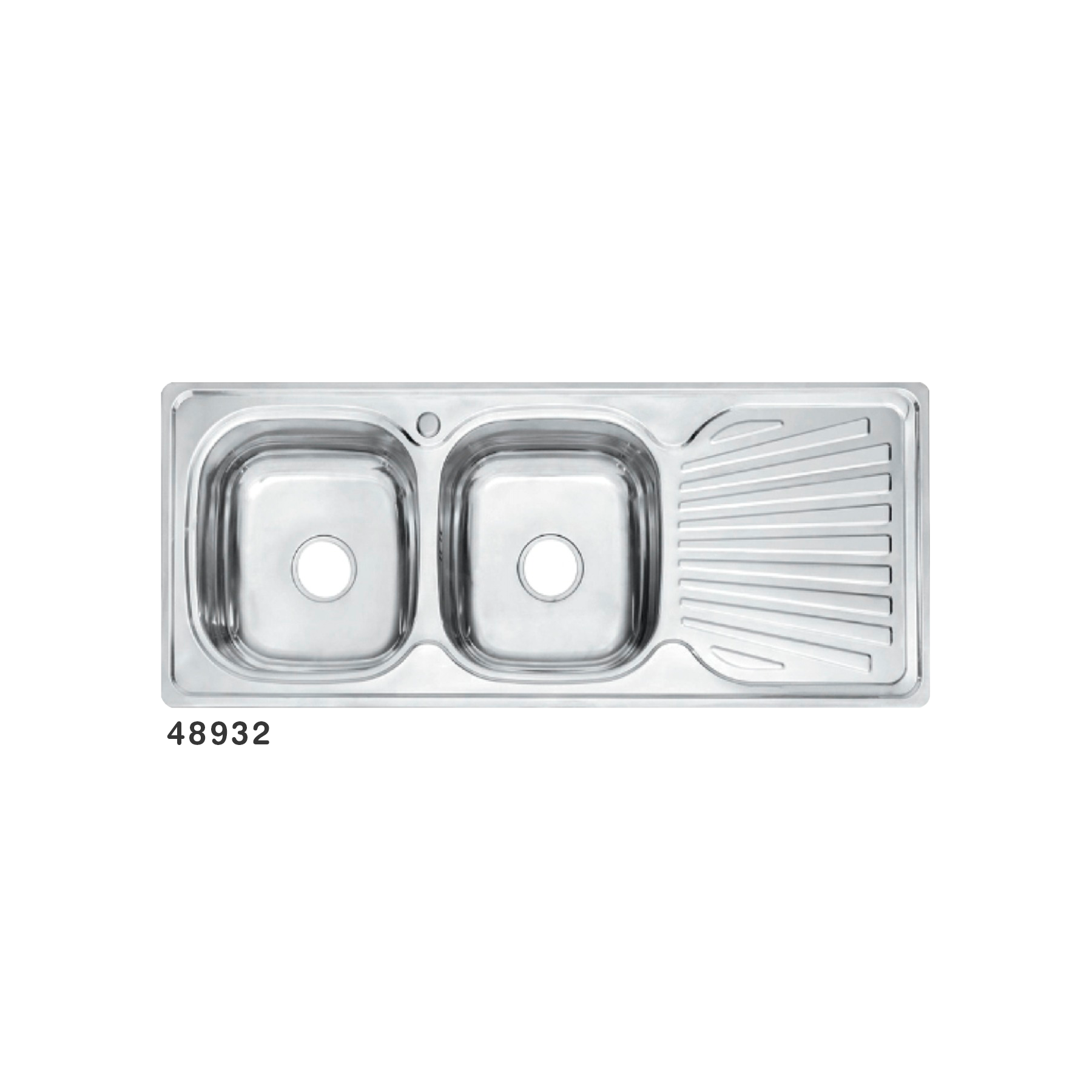 Bacha Michels de Embutir Inoxidable 120x50x18cm Saint Silver Rectangular