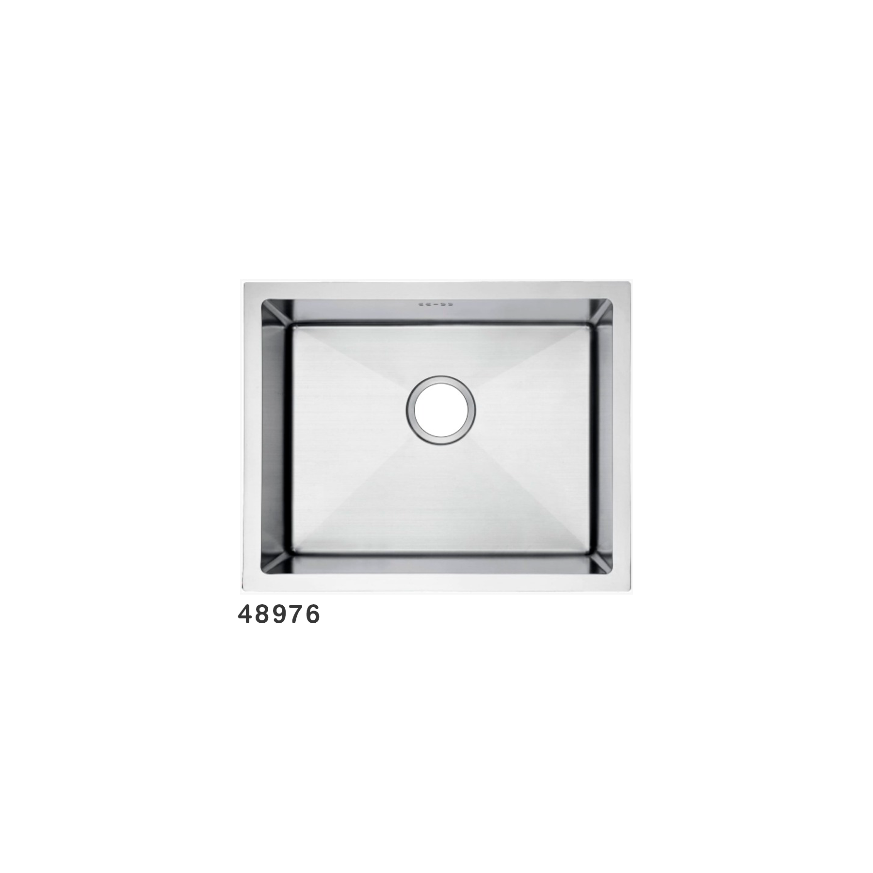 Bacha Michels de Embutir Inoxidable 52x42x20cm Verenna Silver Cuadrada