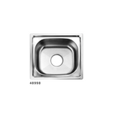 Bacha Michels de Embutir Inoxidable 45x39x18cm Sicilia Silver Cuadrada