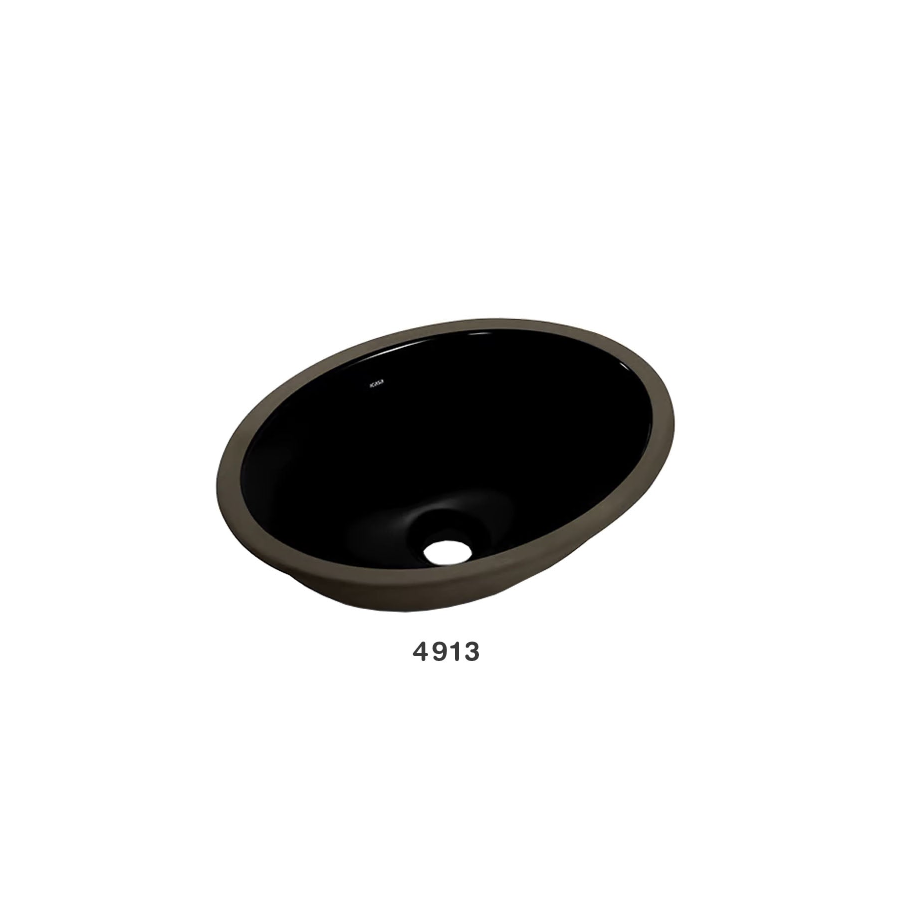 Cuba Embutir Ovalada 39X30 Celite Negro