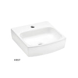 Cuba Apoyo Retangular 43X42 Bali Blanco